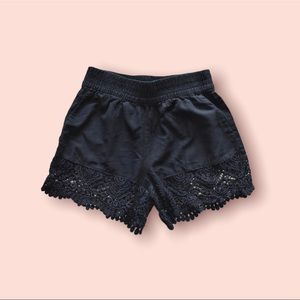 H&M Black Lace Shorts, Size 2